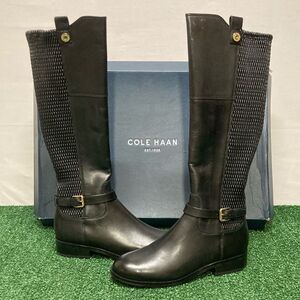 Cole Haan Galina Boots Black Leather women’s size 7 (OKPM-07-029)